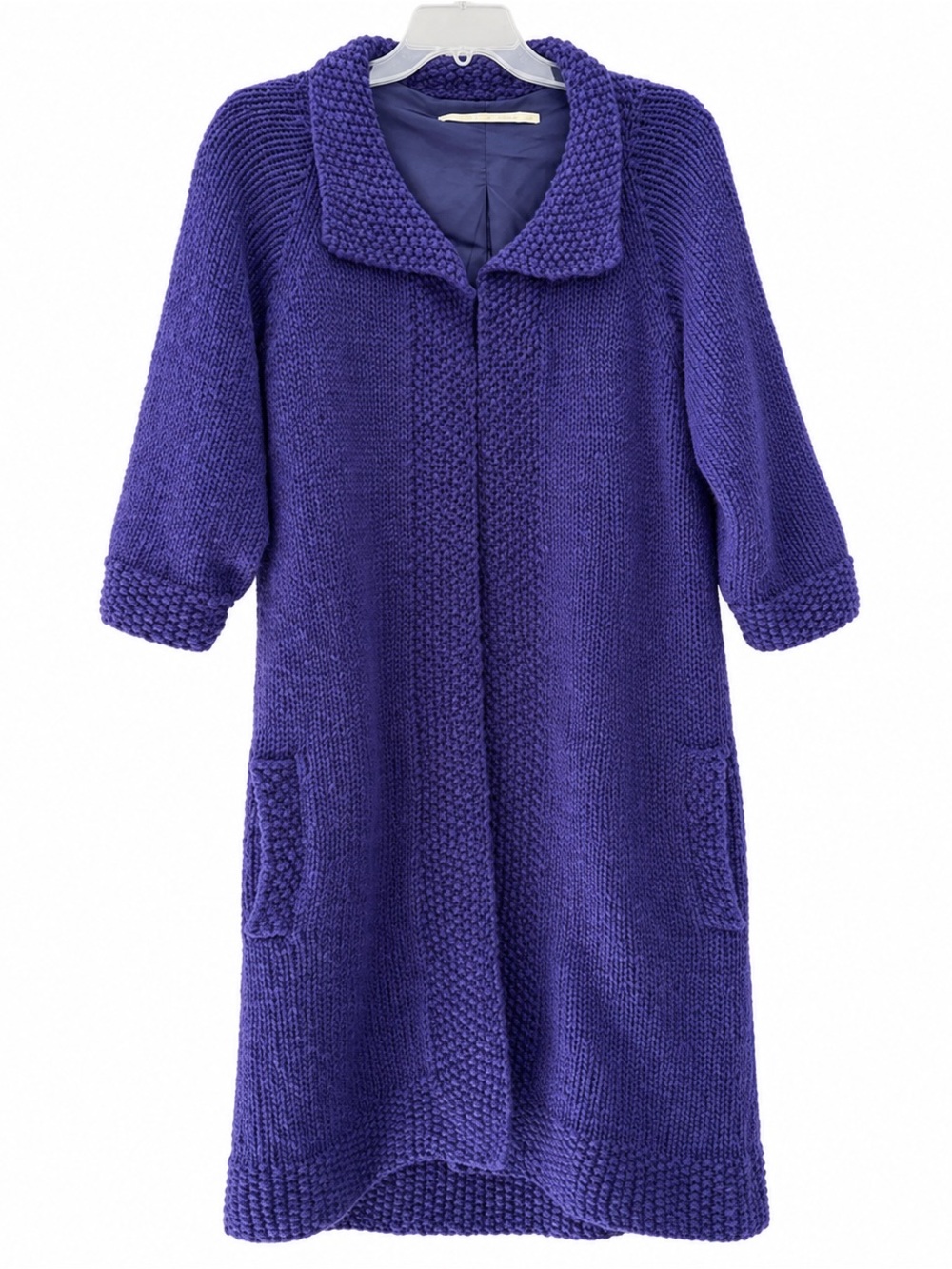 Twelfth Street by Cynthia Vincent Deep Purple Knit Sweater. Small